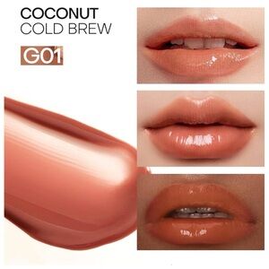 Mistine Lip Gloss Thai latte Long Lasting Lip Glaze in G01 Coconut Cold Brew